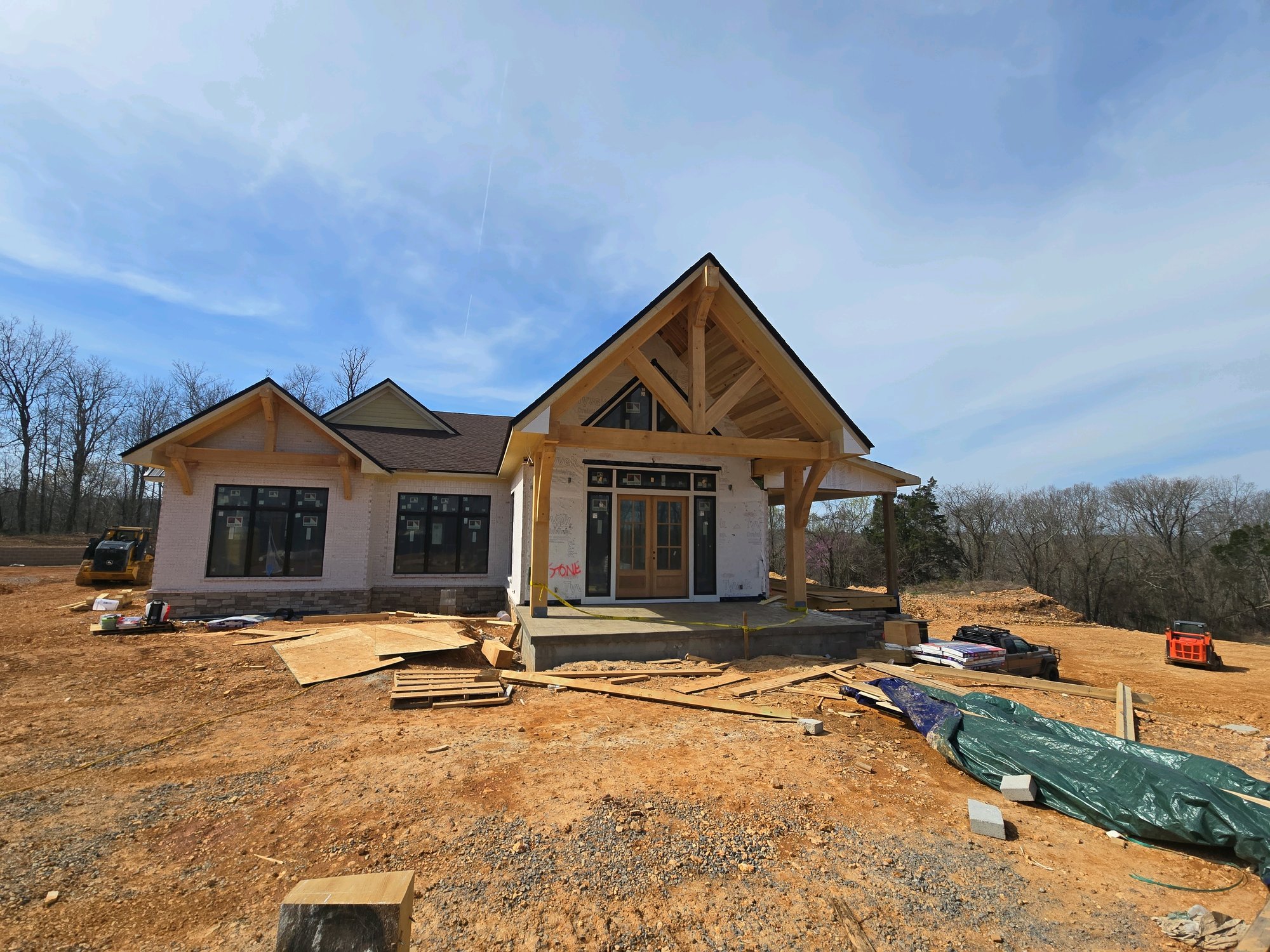 Custom home exterior, Bradyville Tennessee — Muller Homes